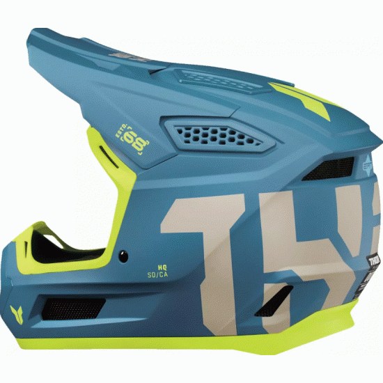 Мотокрос каска THOR FLEET FORGE BLUE с EPS защита и вентилация