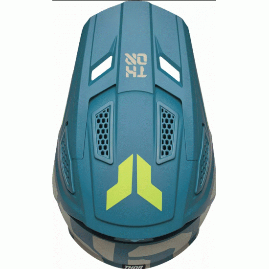 Мотокрос каска THOR FLEET FORGE BLUE с EPS защита и вентилация