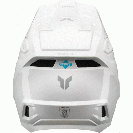 Мотокрос каска THOR FLEET WHITEOUT GLOSS с ERT защита и гланцово бяло покритие