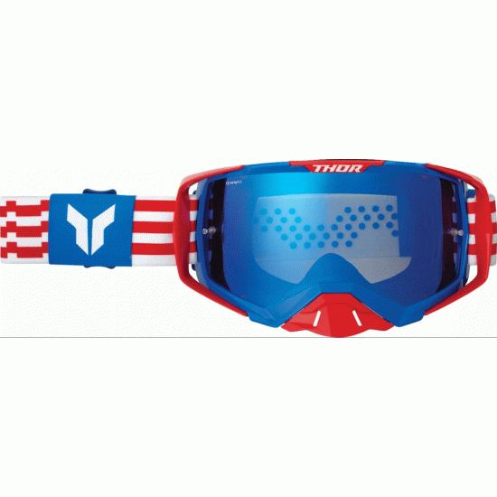 Мотокрос очила THOR ACTIVATE PATRIOT RED/WHITE/BLUE – защитни, стилни и с FOV технология