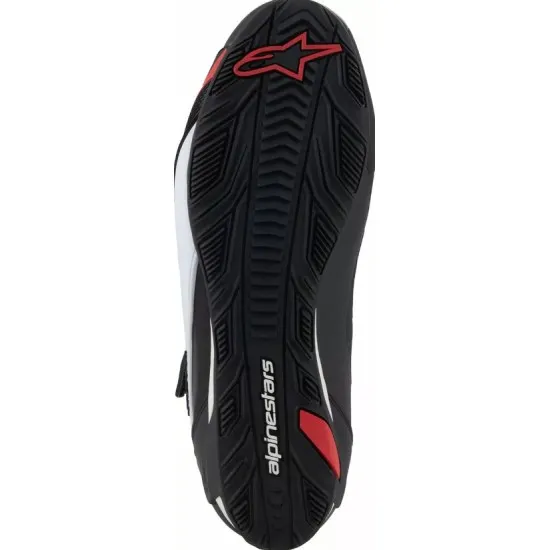 Мото боти ALPINESTARS FASTER-4 в черно, бяло и червено – висок клас мото екипировка