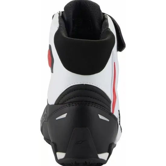 Мото боти ALPINESTARS FASTER-4 в черно, бяло и червено – висок клас мото екипировка