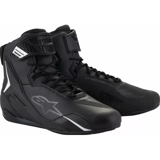 ALPINESTARS FASTER-4 BLK – изцяло черни мото боти с TPR защита