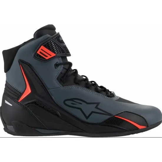 Мото боти ALPINESTARS FASTER-4 BLK/GRY/RD – спортен дизайн, защита и удобство