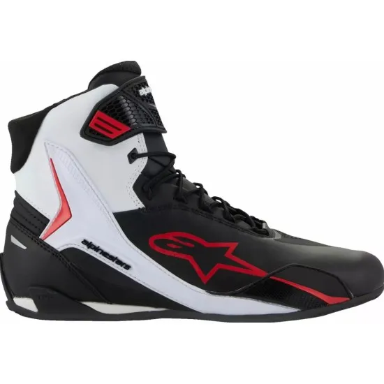 ALPINESTARS FASTER-4 BLK/WHT/RD – мото боти в черно, бяло и червено