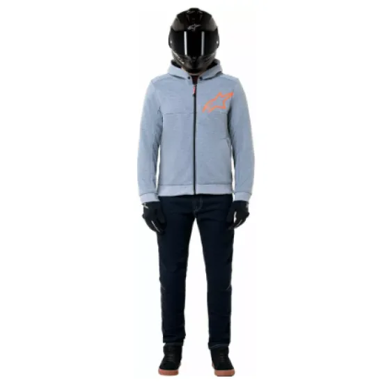 Alpinestars Chrome V2 Grey/Red мото суитшърт с протектори