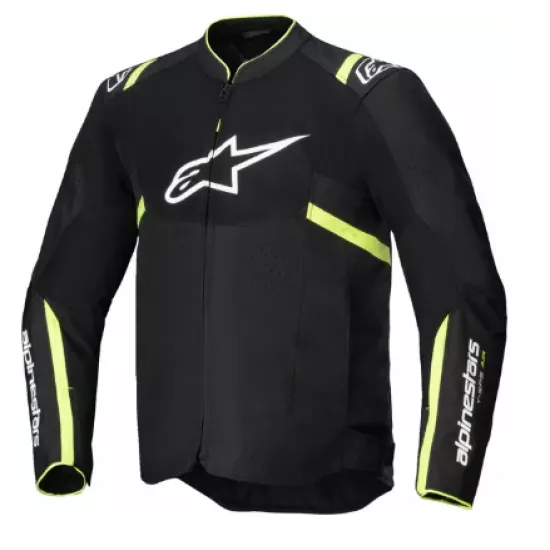 Текстилно мото яке ALPINESTARS T-SPS AIR V2 черно/жълто – мрежеста вентилация и защита
