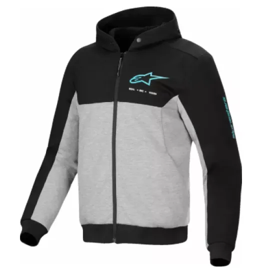 Мото суичър Alpinestars Chrome V2 Sport BK/GY/RD с протектори и Tech Fleece