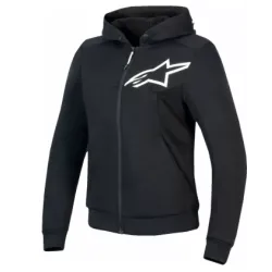 Дамски мото суичър ALPINESTARS Stella Chrome v2 BLK/WHT