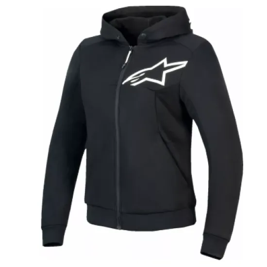 Мото суичър Alpinestars Stella Chrome v2 Sport Black White