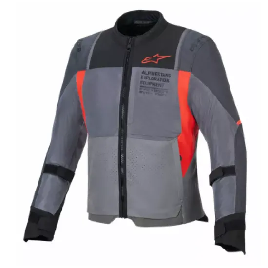 ALPINESTARS ST-2 AIR GY/RD – текстилно туристическо мото яке с защита и вентилация