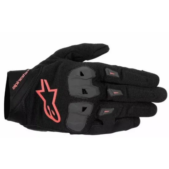 ALPINESTARS SP X 1 BK/RD FL – спортни мото ръкавици черно/червени Мото ръкавици Alpinestars SP X 1 BK/RD FL