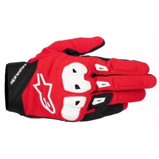 Спортни мото ръкавици ALPINESTARS SP X 1 в червено/черно/бяло с TPR защита