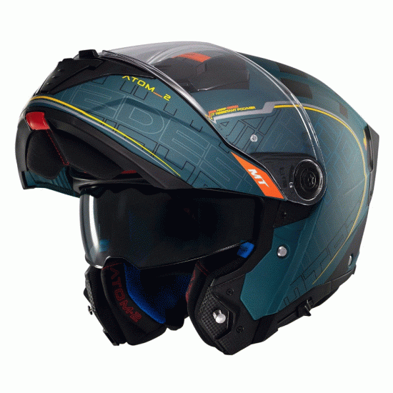 Отваряема каска MT ATOM 2 DESTINY C6 MATT – защитна, модерна и вентилирана