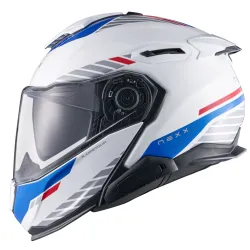 Каска NEXX X.LIFETOUR FLIP UP  GLOBE WHITE BLUE