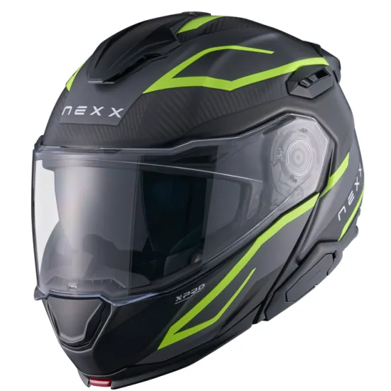 Каска NEXX X.LIFETOUR FLIP UP PRO MILE NEON GRAY – ултралека и комфортна за пътувания