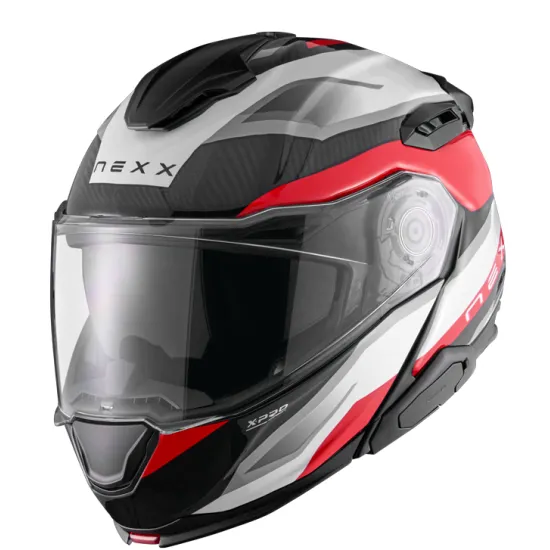 Каска NEXX X.LIFETOUR FLIP UP PRO MILE WHITE RED – идеалният избор за дълги пътувания и ежедневна употреба