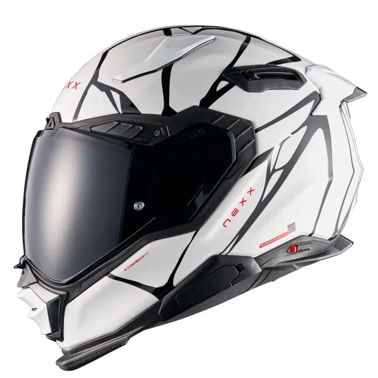 Каска NEXX X.WST3 B-SIDE WHITE BLACK – аеродинамичен дизайн и висока безопасност