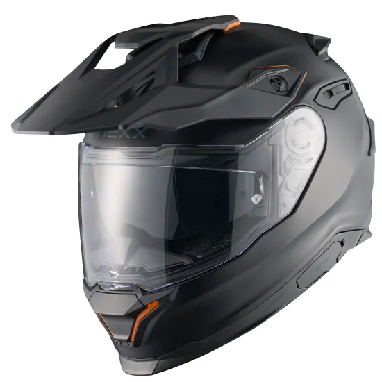 NEXX Y.TRAVL PLAIN BLACK – каска с UV защита, Pinlock визьор и Bluetooth свързаност Адвенчър каска NEXX Y.TRAVL PLAIN BLACK – офроуд и туристическа каска с отлична вентилация