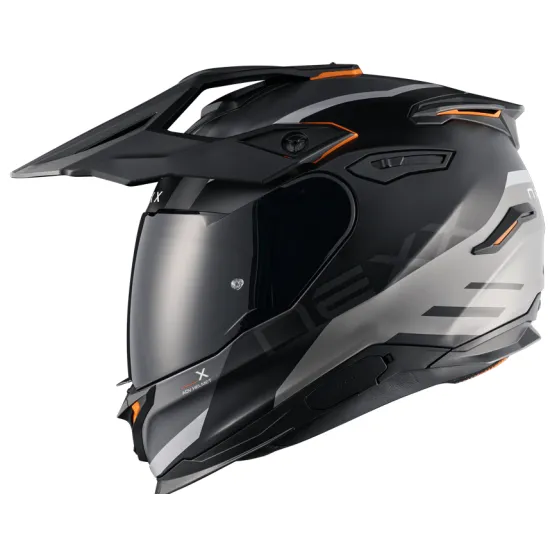NEXX Y.TRAVL QUEST BLACK GRAY – каска с UV защита, Bluetooth свързаност и Pinlock визьор Адвенчър каска NEXX Y.TRAVL QUEST BLACK GRAY – универсална офроуд каска с отлична вентилация