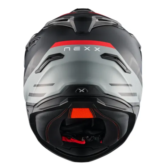 Адвенчър каска NEXX Y.TRAVL QUEST BLACK RED – универсална каска за офроуд и шосейно каране