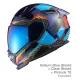 Каска NEXX X.WST3 FLUENCE BLUE RED – ултралека и устойчива на удари