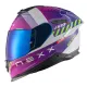 Каска NEXX FADE PURPLE.WHITE – спортна и комфортна мото каска с UV защита