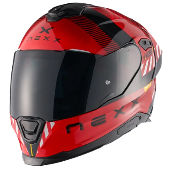 Каска NEXX Y100R FADE RED BLACK – спортен и удобен избор за мотоциклетисти