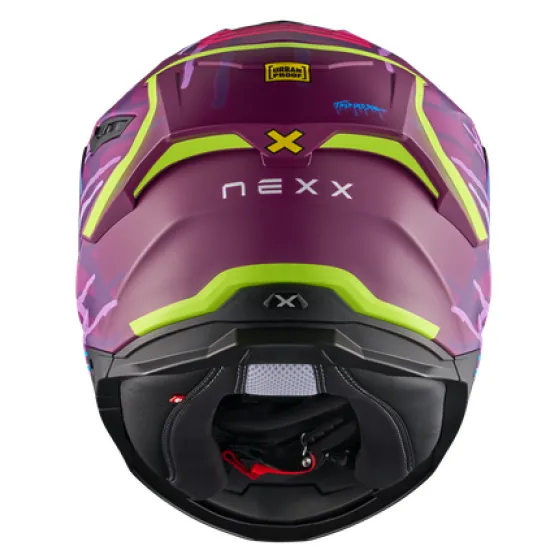 Каска NEXX Y100R URBANGRAM AUBERGINE MATT – стилен и комфортен избор за мотоциклетисти