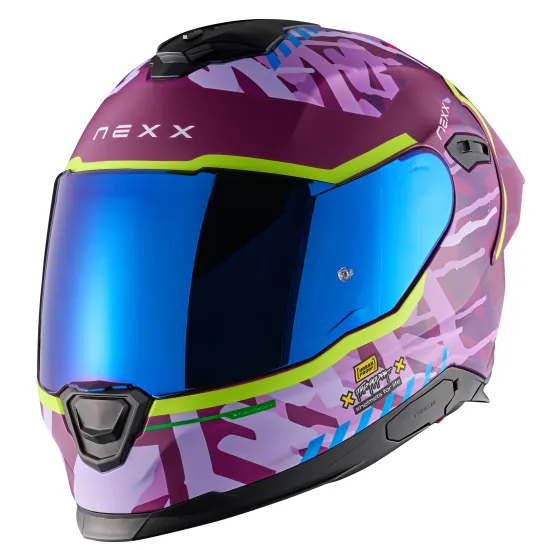 Каска NEXX Y100R URBANGRAM AUBERGINE MATT – стилен и комфортен избор за мотоциклетисти