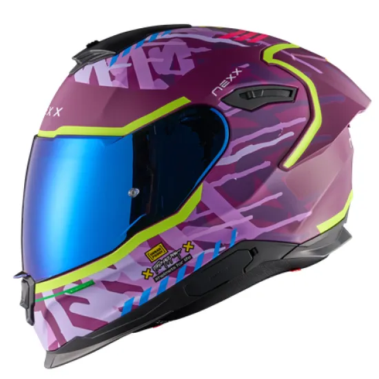 Каска NEXX Y100R URBANGRAM AUBERGINE MATT – стилен и комфортен избор за мотоциклетисти