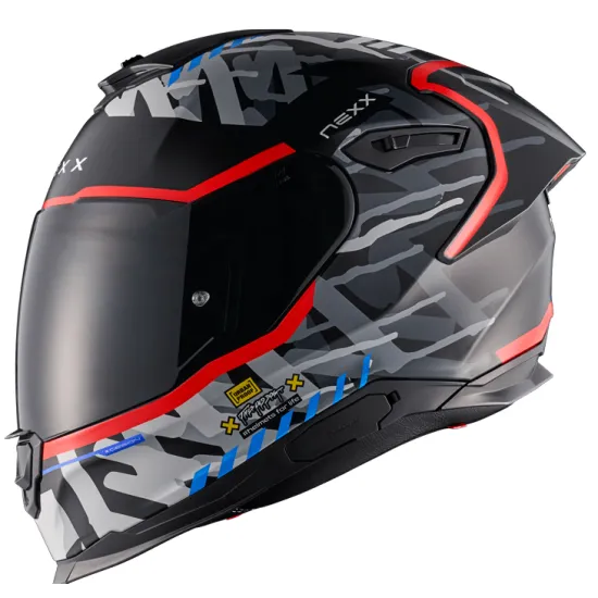 Каска NEXX Y100R URBANGRAM BLACK RED MATT – елегантна и безопасна мото каска за градско и туристическо каране