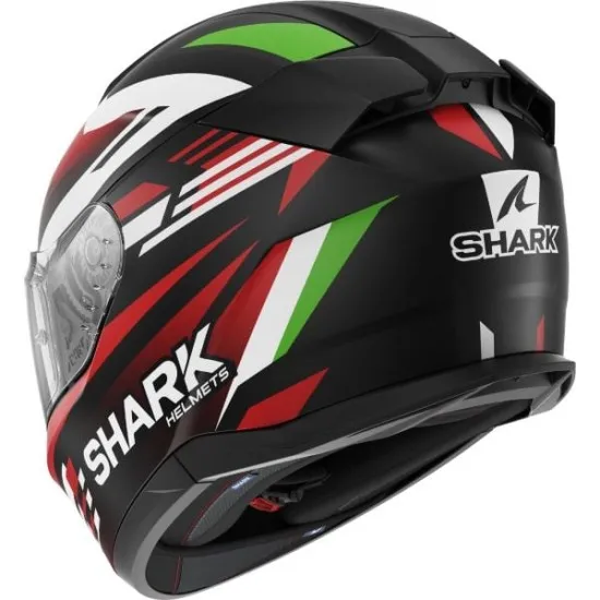 SHARK D-SKWAL 3 FIRSTLAP BK/GR/RD – каска с слънчеви очила, Pinlock и спортна графика