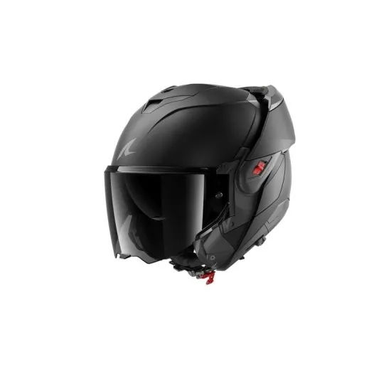 Модуларна каска SHARK OXO DARK SHADOW MATT – Flip-back трансформация, Pinlock и UV очила