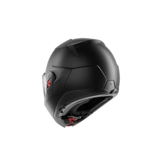 Модуларна каска SHARK OXO DARK SHADOW MATT – Flip-back трансформация, Pinlock и UV очила
