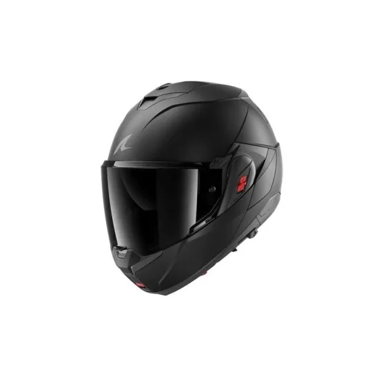 Модуларна каска SHARK OXO DARK SHADOW MATT – Flip-back трансформация, Pinlock и UV очила