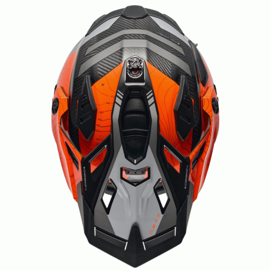 Адвенчър каска NEXX X.WED3 FURKA ORANGE/GREY с IRIDIUM визьор и пълен комплект аксесоари
