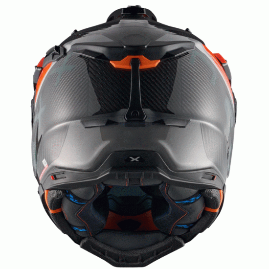 Адвенчър каска NEXX X.WED3 FURKA ORANGE/GREY с IRIDIUM визьор и пълен комплект аксесоари