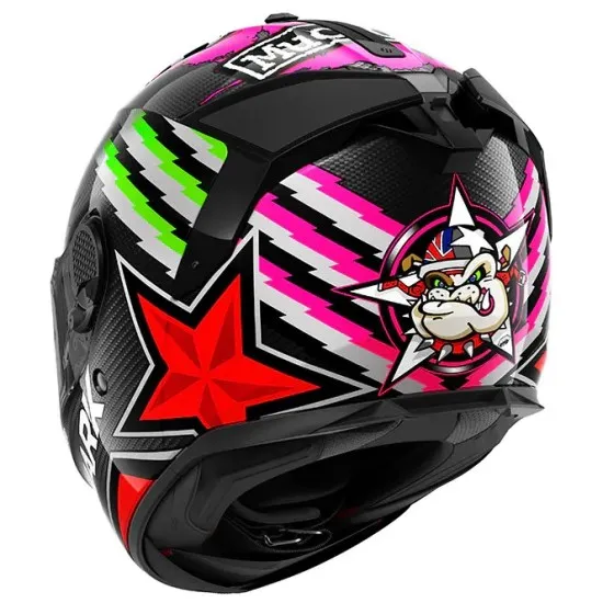Каска SHARK SPARTAN GT Carbon Redding Red с карбонова структура и спортен дизайн
