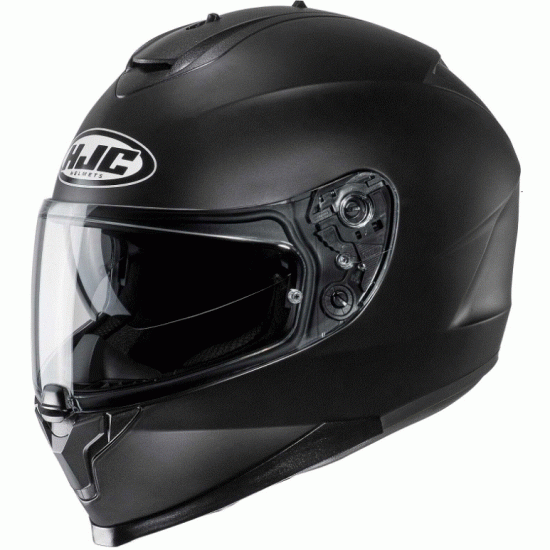HJC C70N Matt Black – Лека и сигурна мото каска с вграден визьор