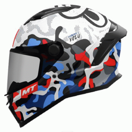 Каска MT STINGER 2 YOZU A7 GLOSS – защитна, удобна и с антифог визьор
