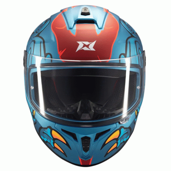 AXXIS Draken S Dinotoon C7 – моторна каска с графика динозаври