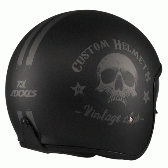 AXXIS Hornet SV Vintageclub B1 – каска за скутер с ретро дизайн и вътрешен визьор