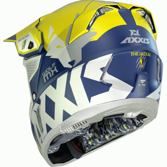Мотокрос каска AXXIS WOLF JACKAL A3 – офроуд каска с Double D и ECE 22.06