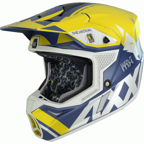Мотокрос каска AXXIS WOLF JACKAL A3 – офроуд каска с Double D и ECE 22.06