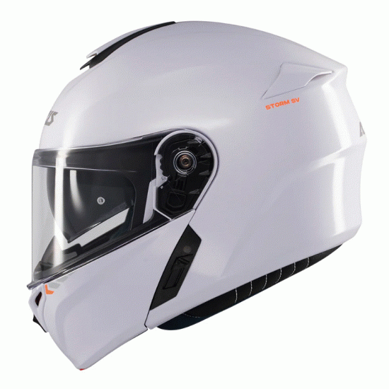 AXXIS Storm S SV Solid A0 – модулна каска с двойна хомологация и слънчев визьор