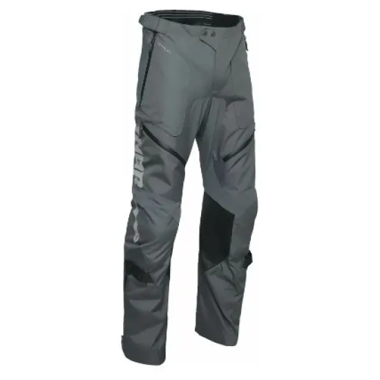 Ендуро брич THOR TERRAIN CHARCOAL OVER THE BOOT – водоустойчив панталон с кожени панели