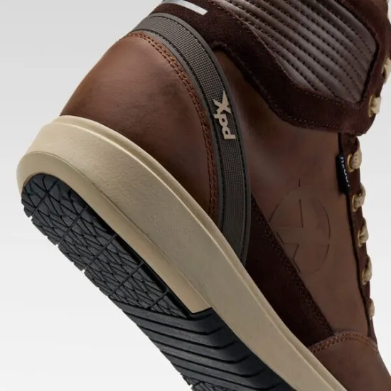 Мото кецове XPD MOTO-WAY H2OUT BROWN – мъжки мото маратонки с водоустойчива мембрана