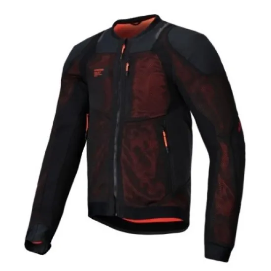 Лятно мото яке ALPINESTARS TROOP-AIR PRO BLACK RED с вентилация и защита