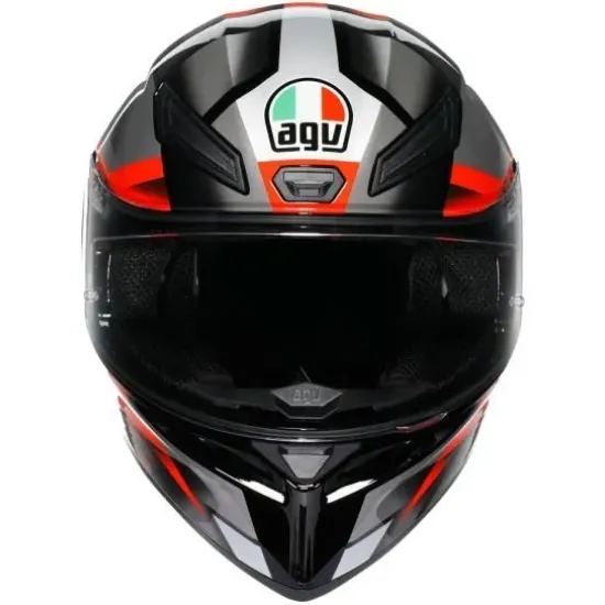 Мото каска AGV K1 S Fastlap Black/Grey/Red – пълнолицева каска Hydra Motto